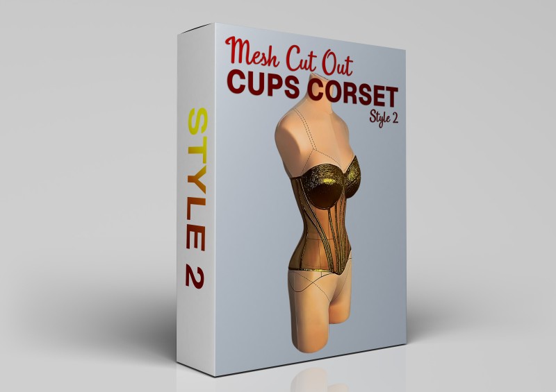 Mesh Cutout Cups Corset