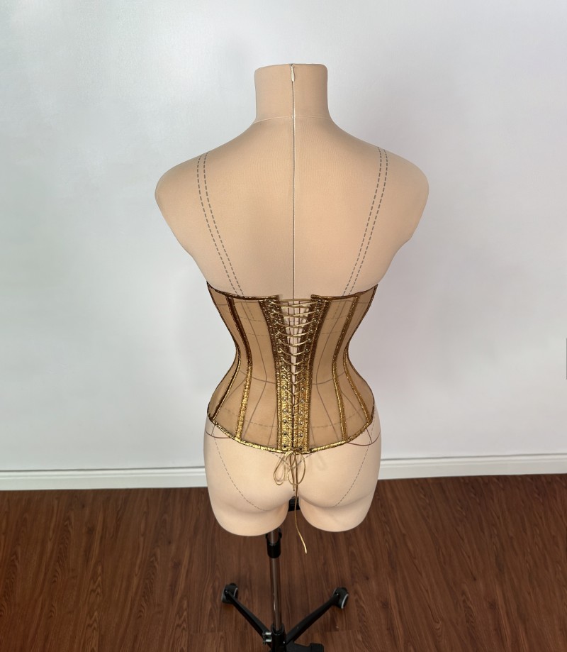 Mesh Cutout Cups Corset