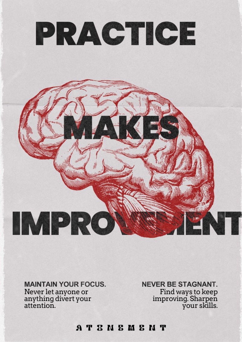 Practice makes improvement.