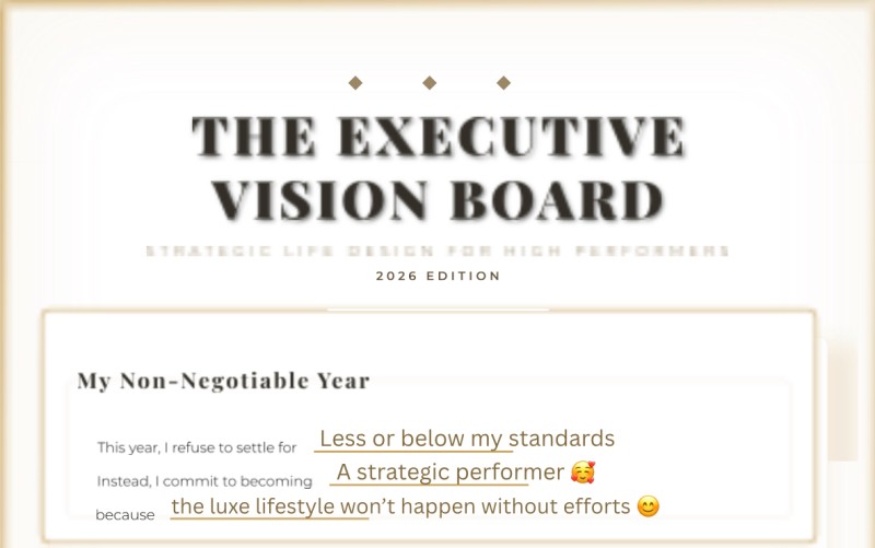 The 2026 Executives Vision Board