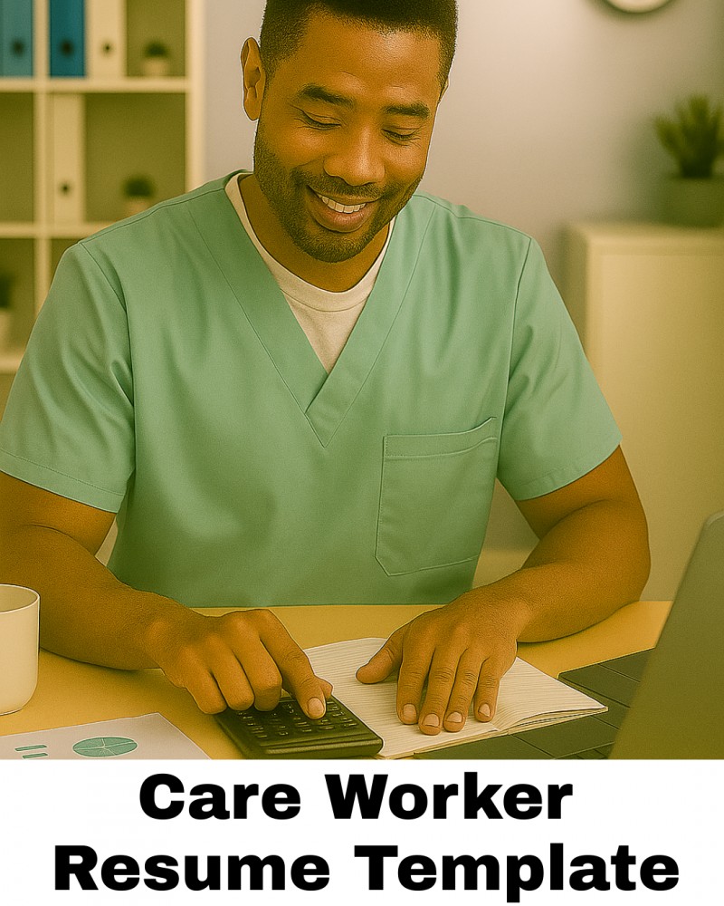 Care Worker Template Resume & Cover Letter