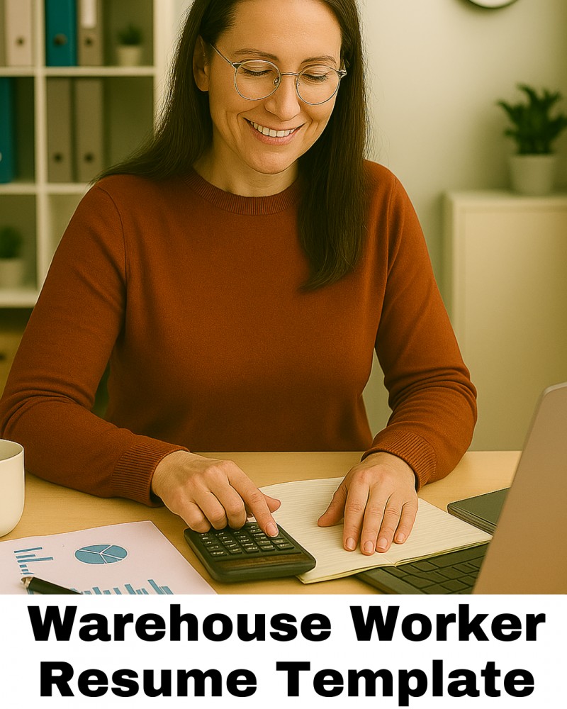 Warehouse Worker Template Resume & Cover Letter