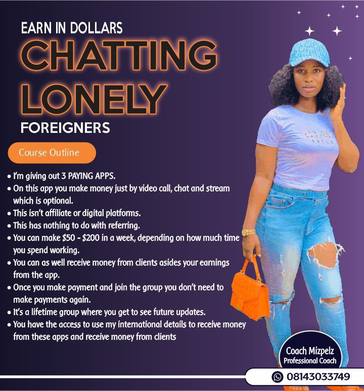 EARN IN DOLLARS$ BY CHATTING WITH LONELY FOREIGNERS