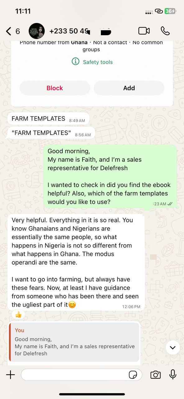 Customer review 1
