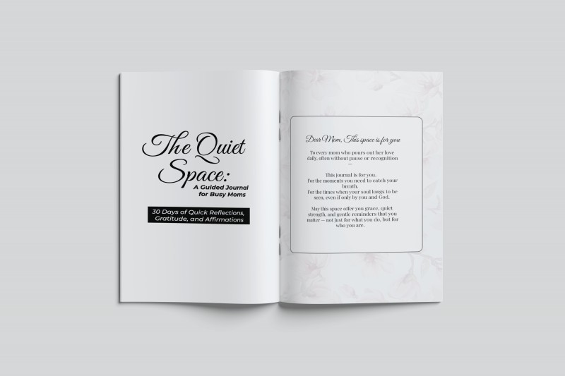 The Quiet Space – A 5-Minute Guided Journal for Busy Moms (Printable PDF)