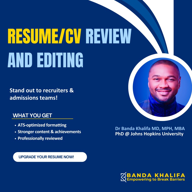 Resume Review and Editing