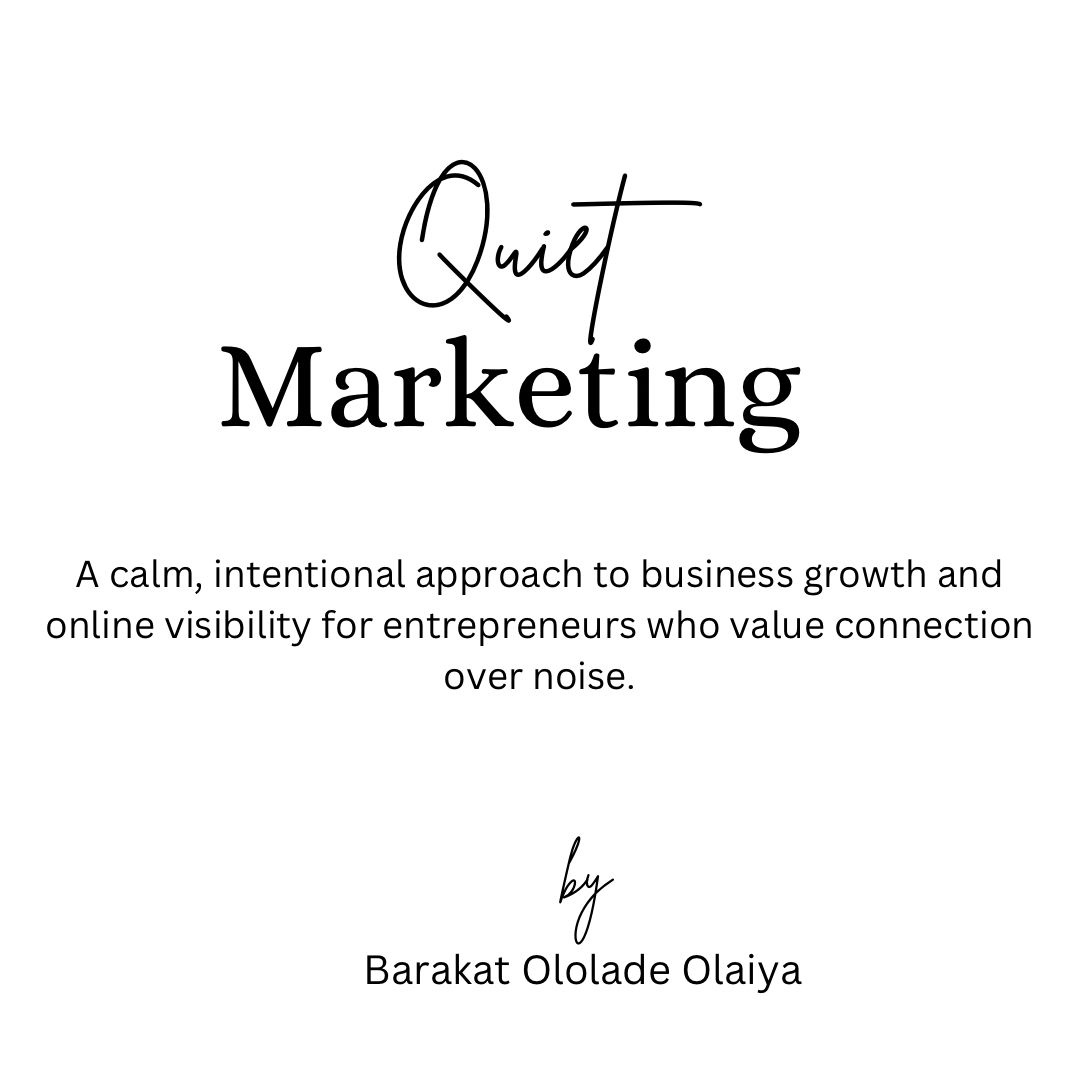 Quiet Marketing: A Calm Approach to Business Growth
