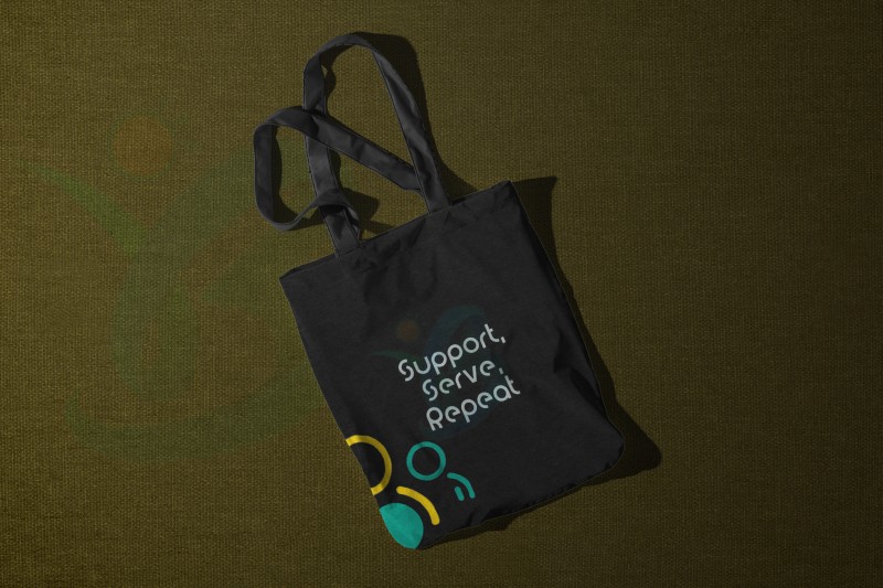 Support, Serve, repeat Tote