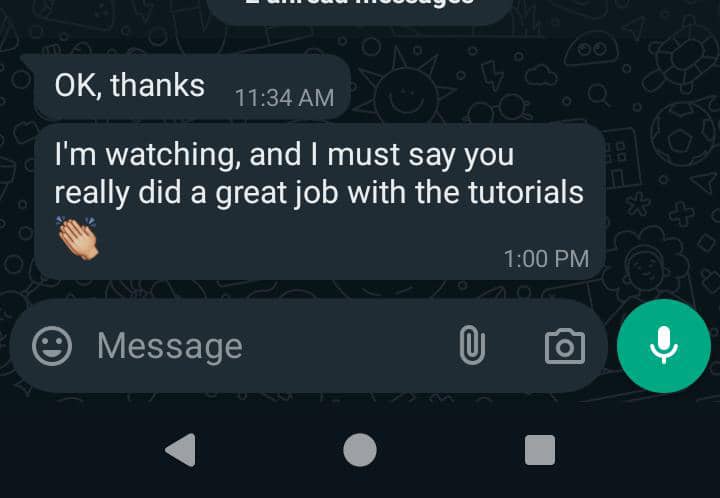 Customer review 1