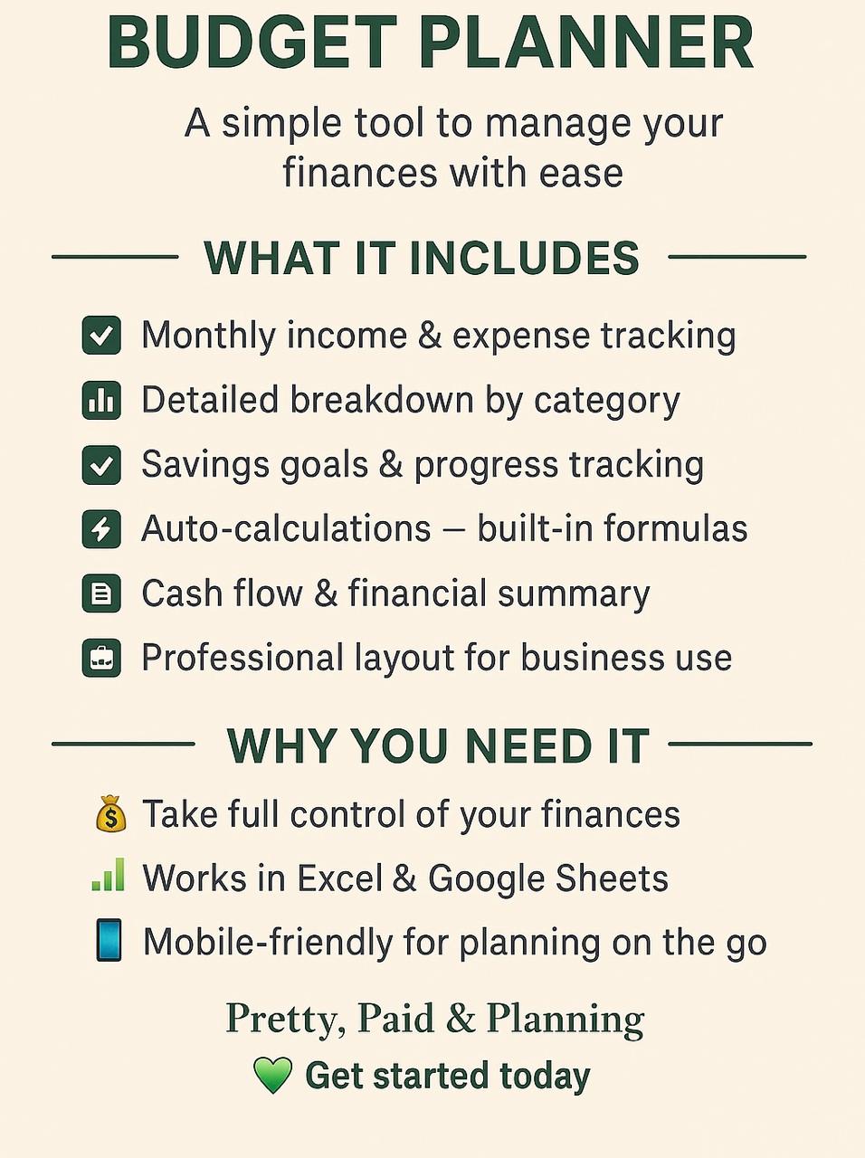 Buy Minimal Budget Planner (Professional Version) by Bianca Oyoo on Selar