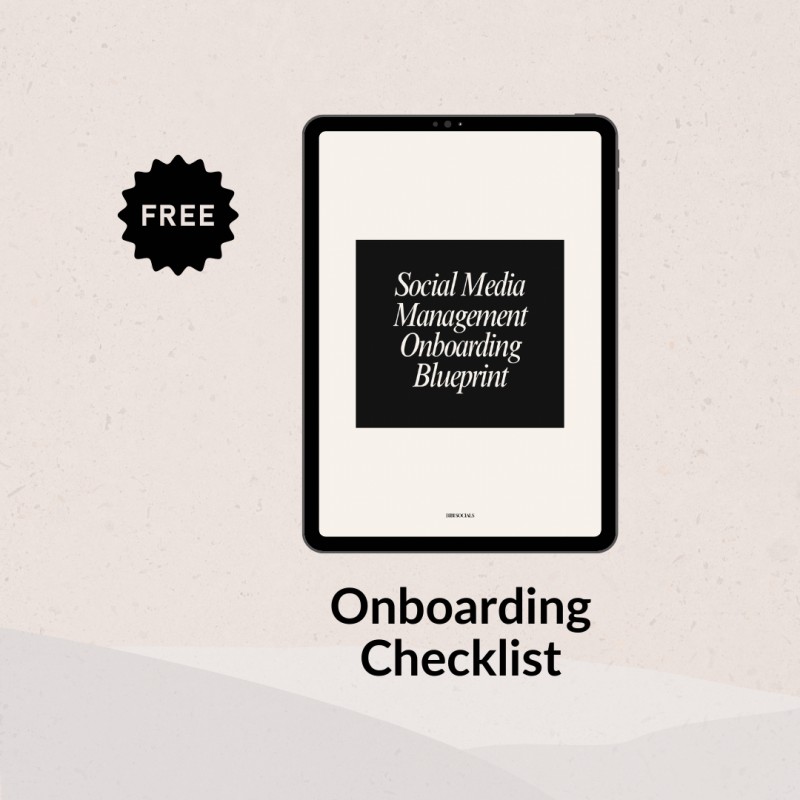 Social Media Management Onboarding Checklist