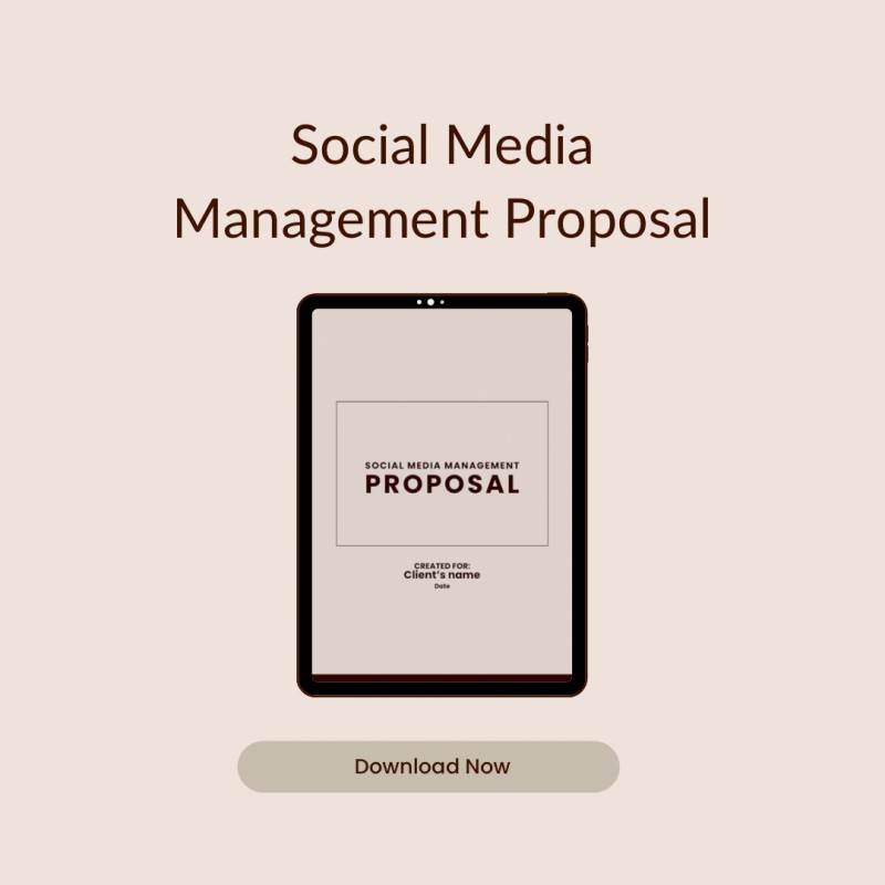 Social Media Management Proposal Template