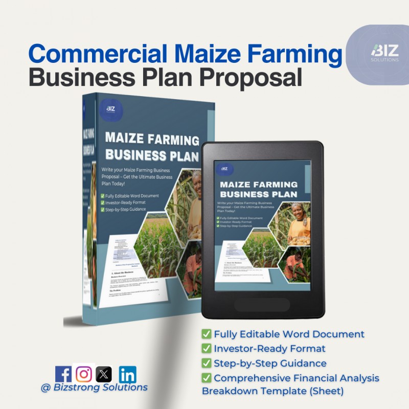 BUSINESS PLAN FOR Commercial Maize Farming Business