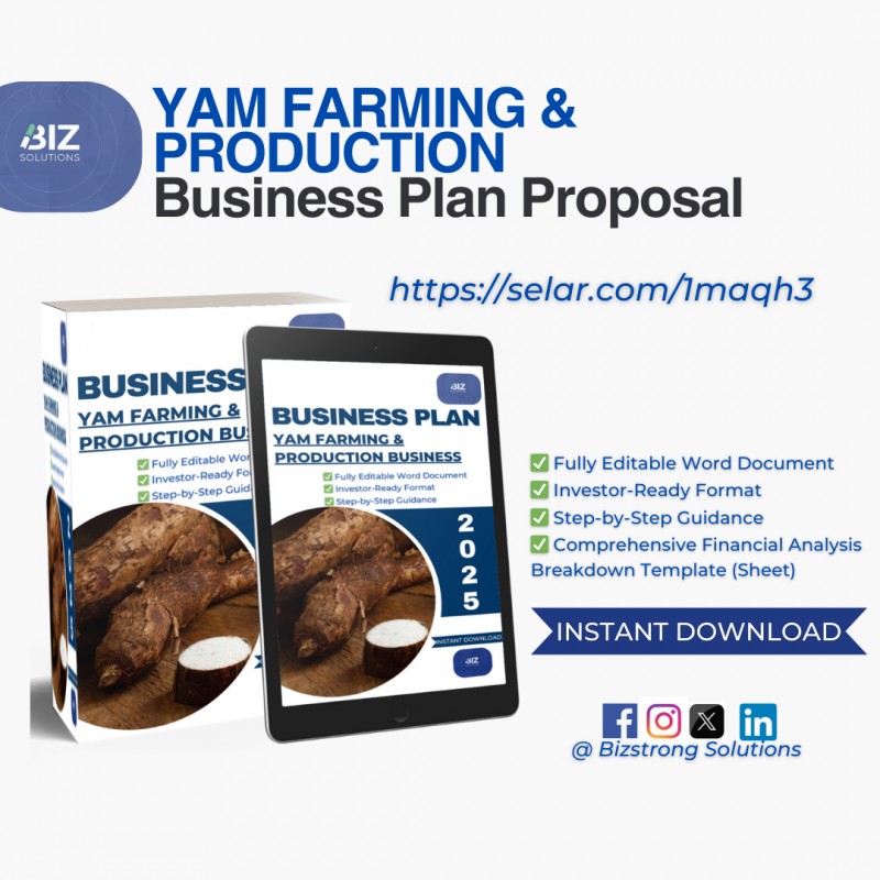 Yam Farming Business Plan