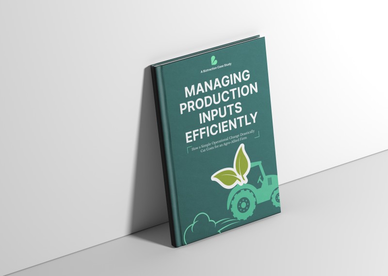 Managing Production Inputs Efficiently