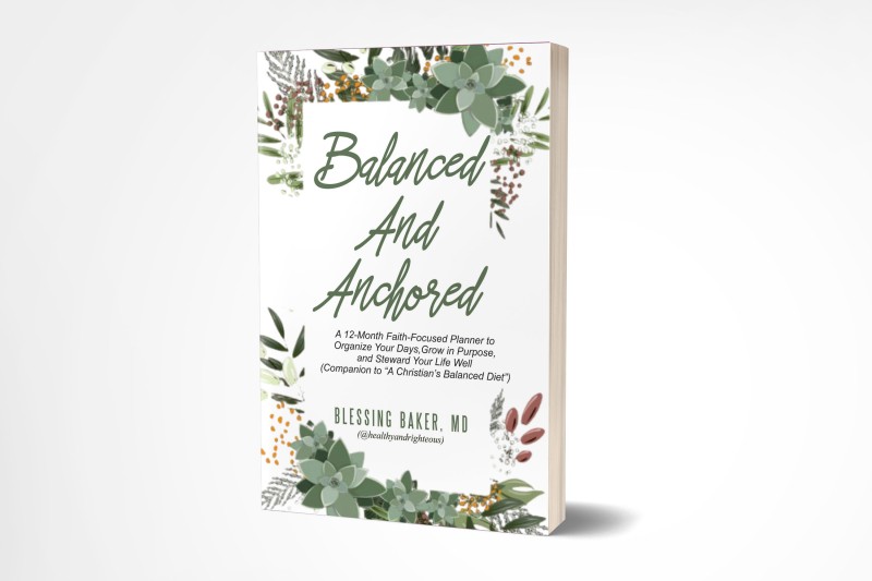 Balanced and Anchored - Faith-focused Planner (Fillable Version)