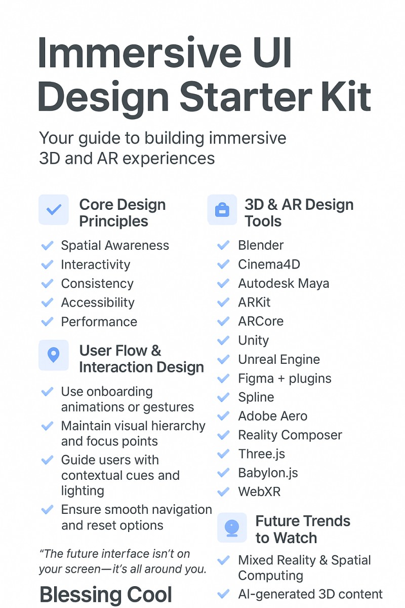 Immersive UI Design Starter Kit