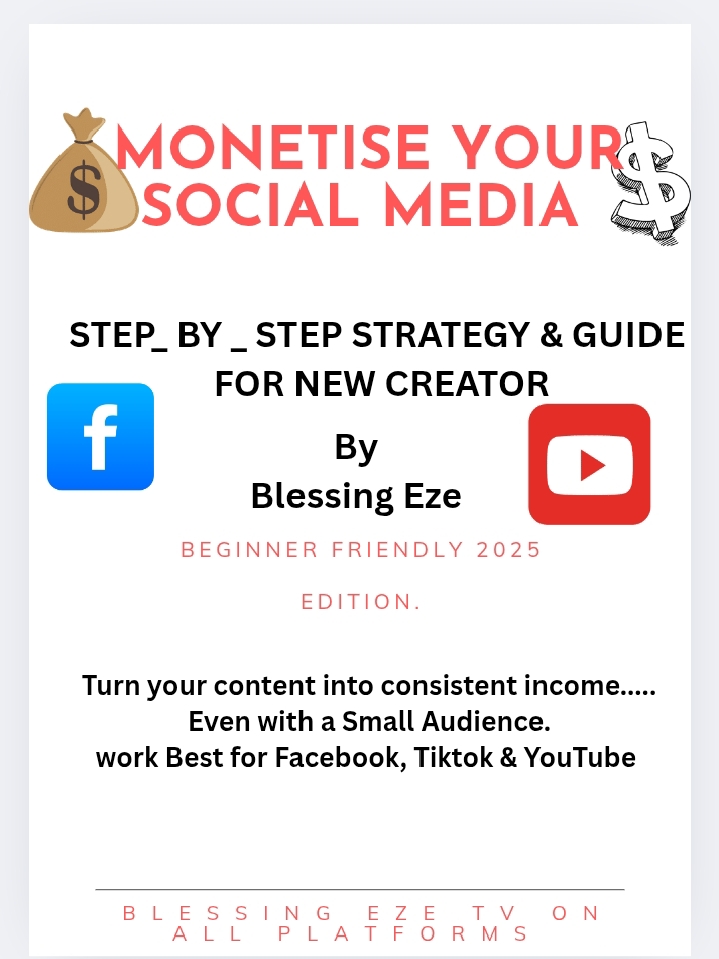 MONETISE YOUR SOCIAL MEDIA: STEP _BY _STEP STRATEGY & GUIDE FOR NEW CREATOR