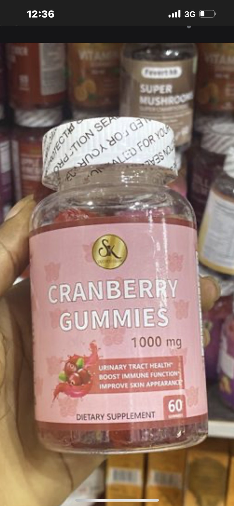 Cranberry gummies