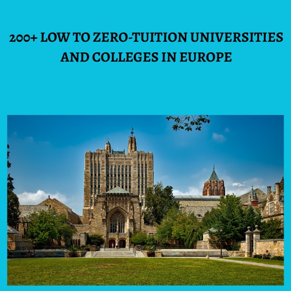 Buy 200+ low to zero-tuition universities and colleges in Europe by ...