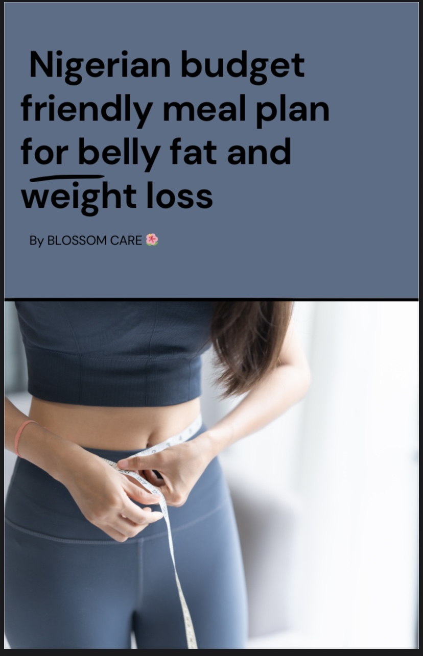 Meal plan for belly fat