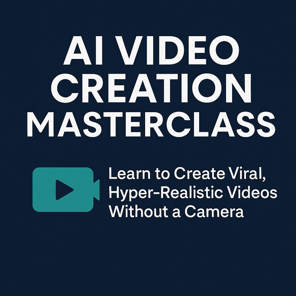 AI Video Creation Masterclass: Learn to Create Viral, Hyper-Realistic Videos Without a Camera"