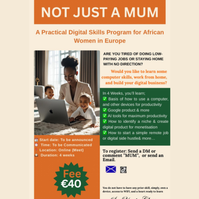 NOT JUST A MUM – A Tech Training for African Mums in Europe