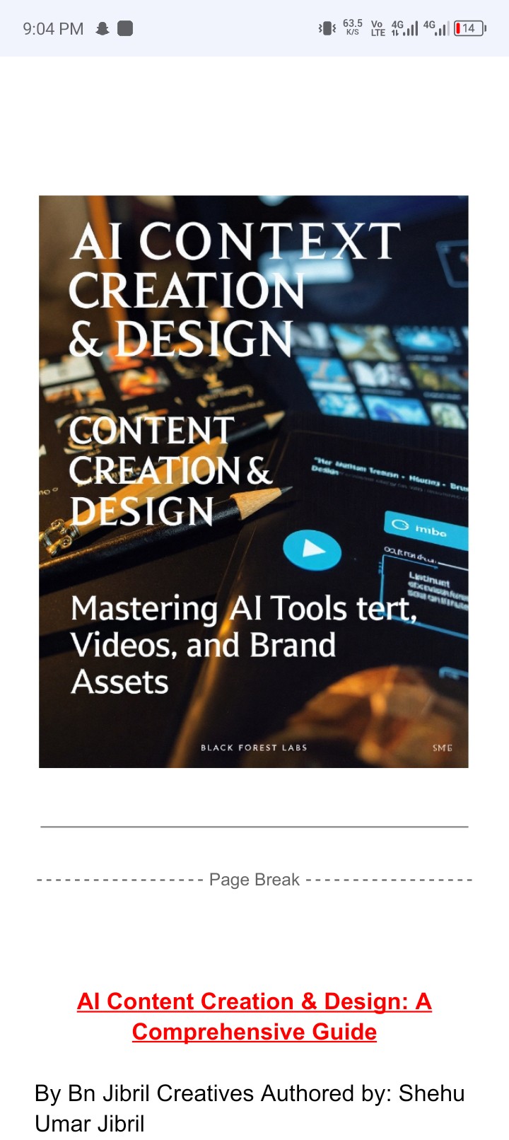 AI Content Creation & Design.