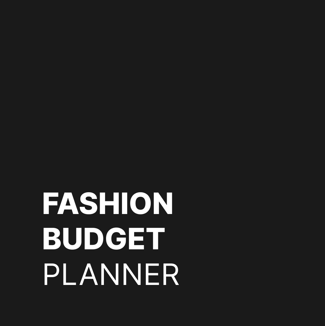 Fashion Budget Tracker