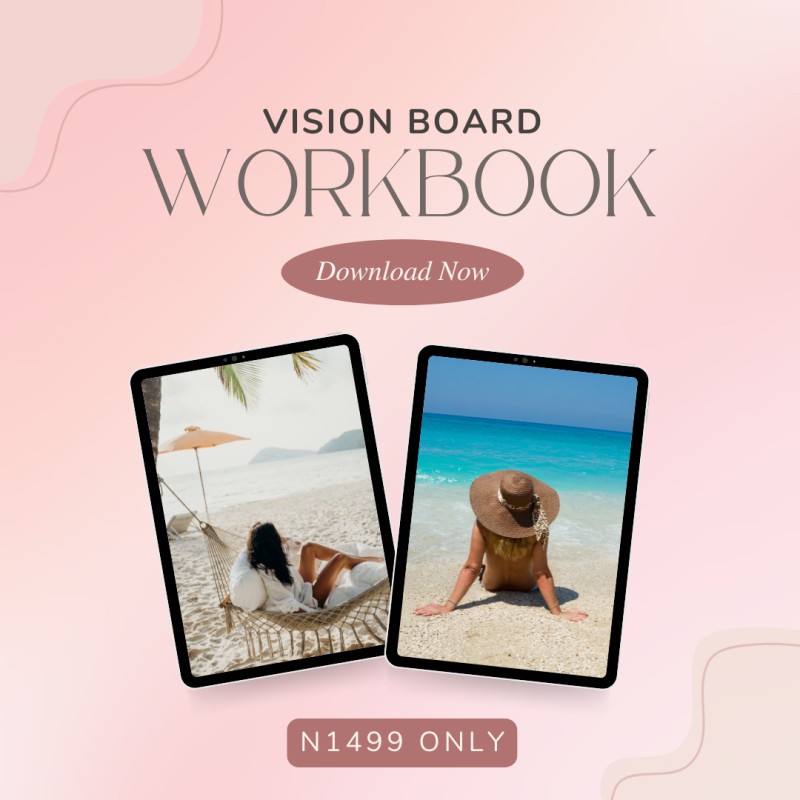 Vision Board Workbook- Visualize Your Dream-life