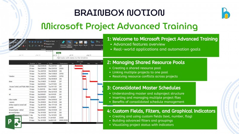 MICROSOFT PROJECT (ADVANCE COURSE)
