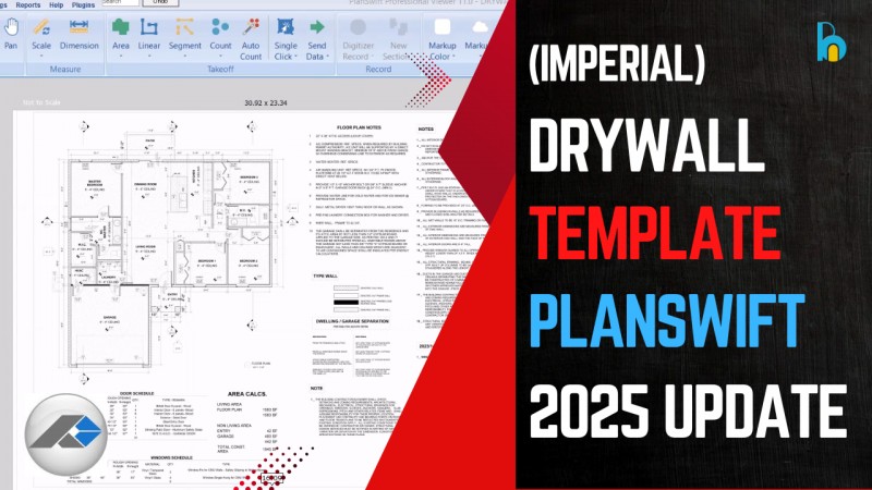 PLANSWIFT TEMPLATE FOR DRYWALL (IMPERIAL UNIT)