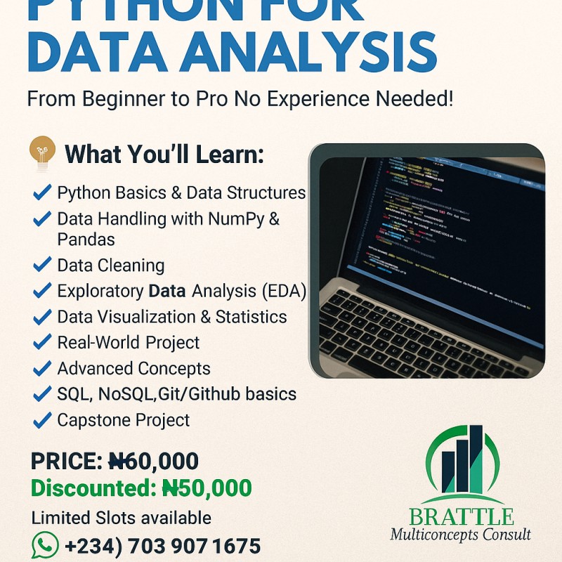 PYTHON FOR DATA ANALYSIS TRAINING