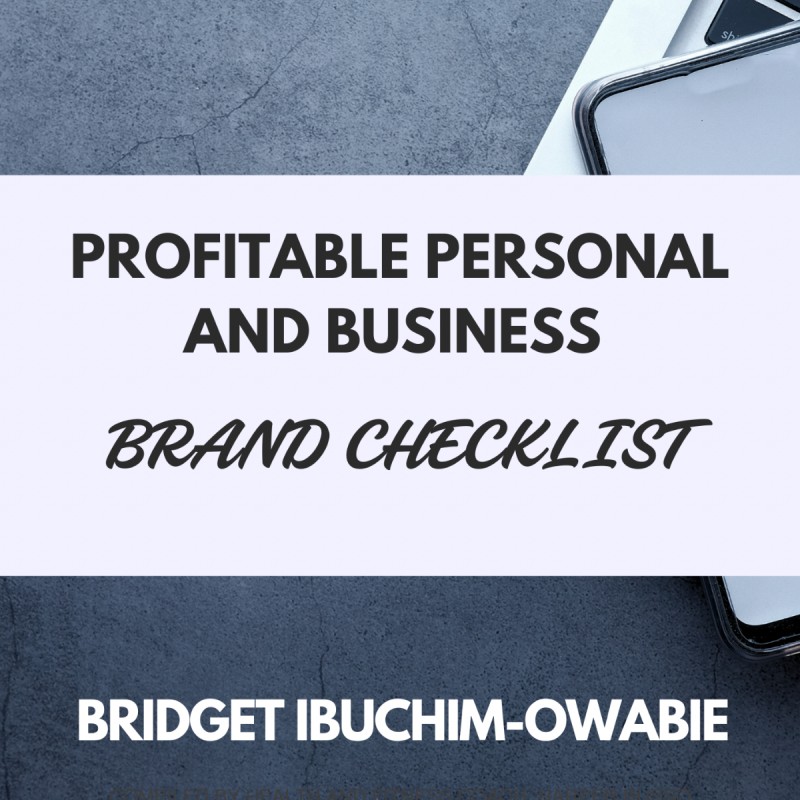 Profitable Personal and Business Brand Checklist