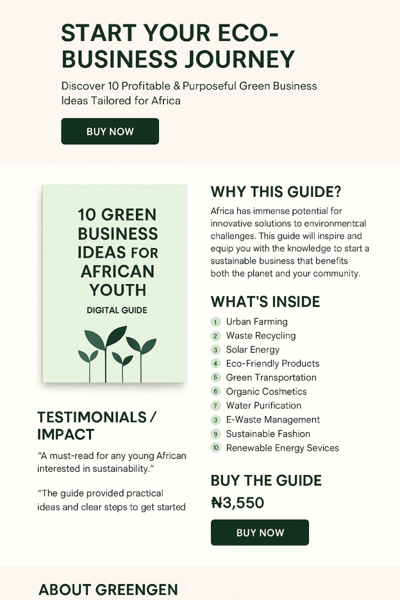 Green Business Ideas for Africans