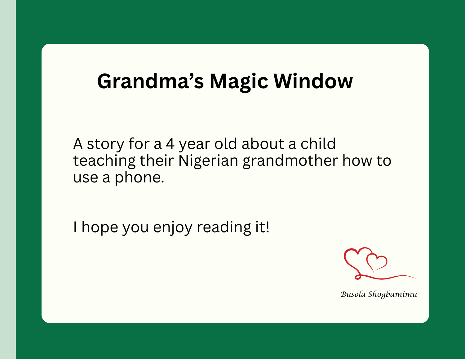 Grandma's Magic Window (Ebook)