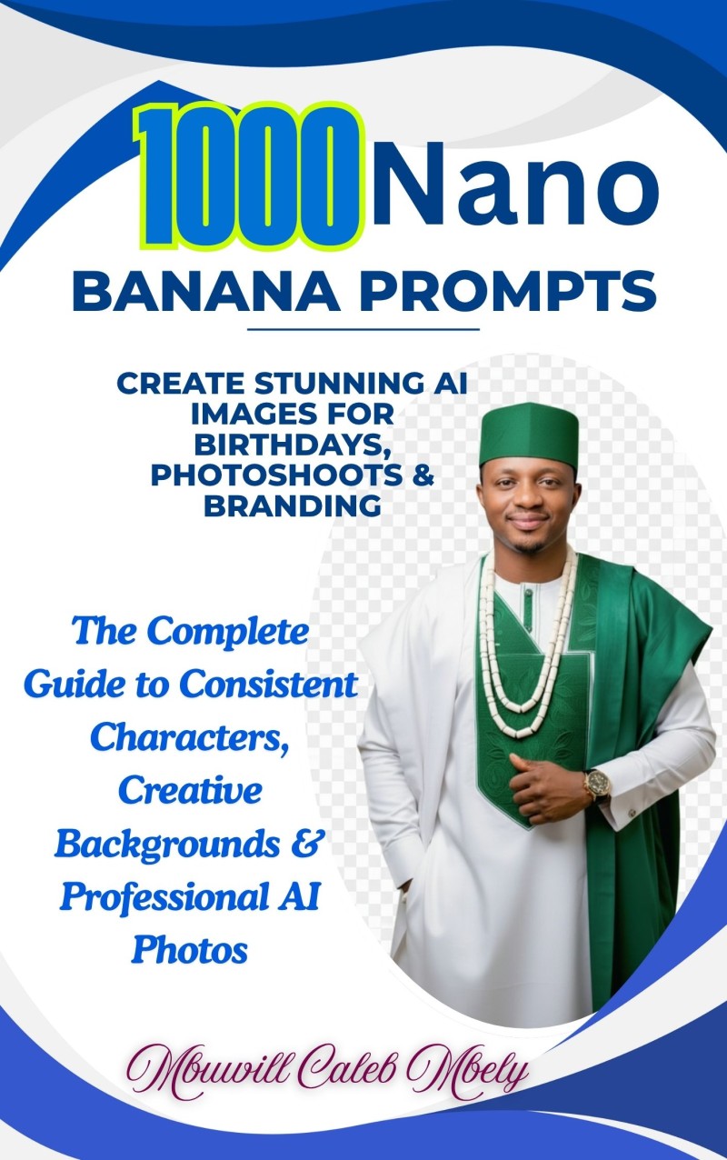 1000 NANO BANANA PROMPTS: CREATE STUNNING AI IMAGES FOR BIRTHDAYS, PHOTOSHOOTS & BRANDING