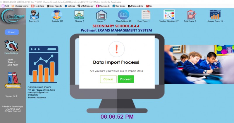 CBE/8.4.4 Exams Analysis System - UPDATE