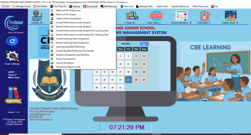 Exams Analysis System-REG CODE