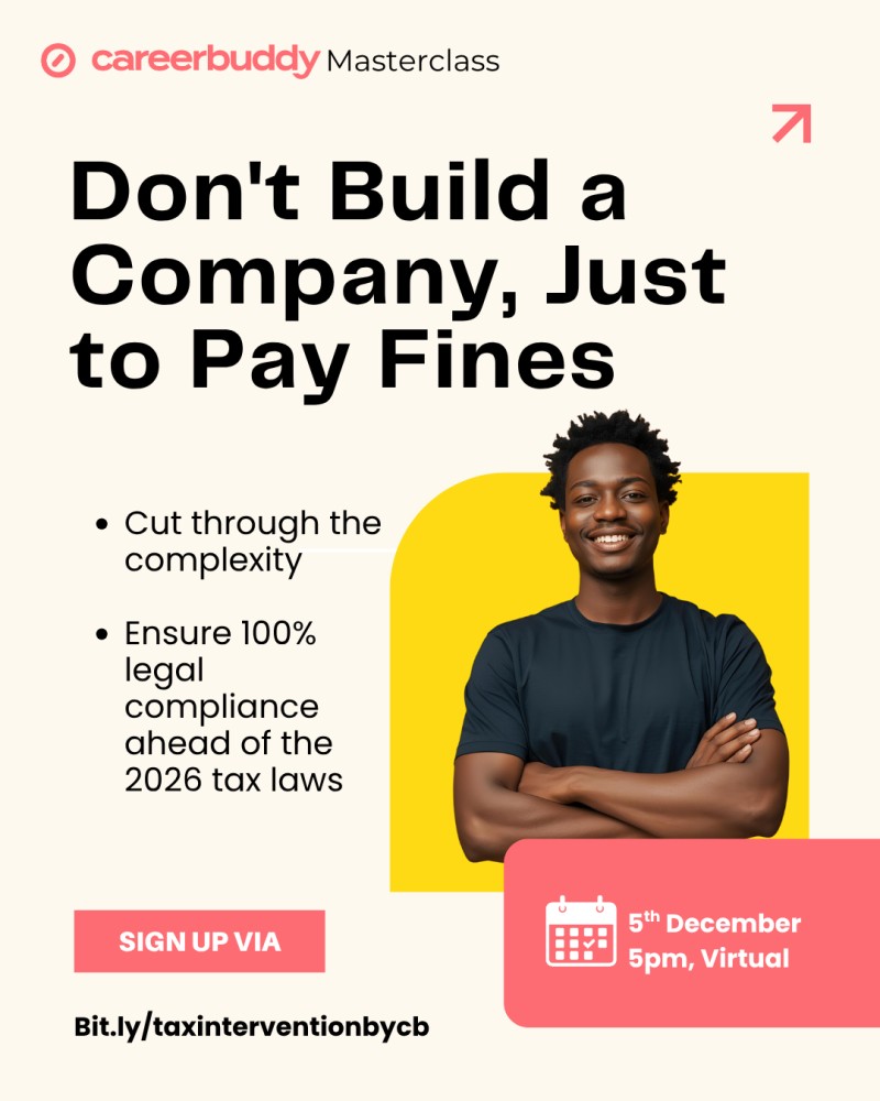 A Tax Intervention Masterclass by CareerBuddy For Founders and SMEs