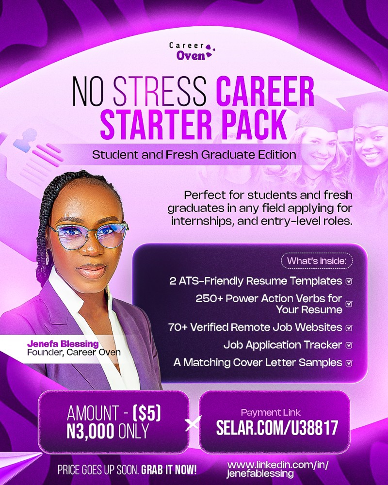 No Stress Student & Fresh Graduate Resume Template Bundle