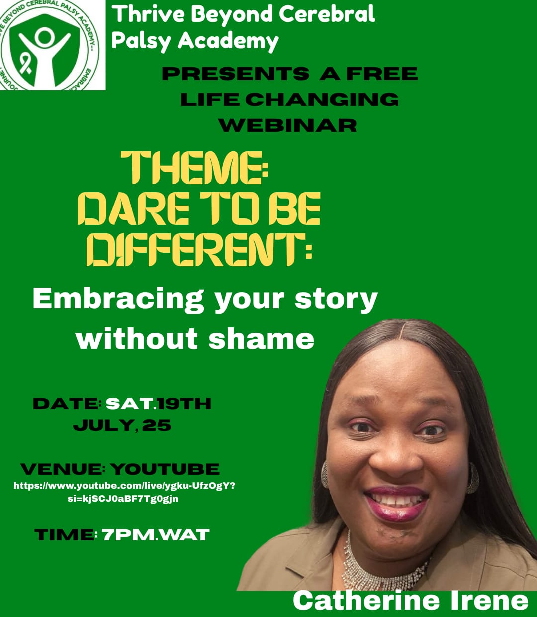 DARE TO BE DIFFERENT:Embracing your story without shame