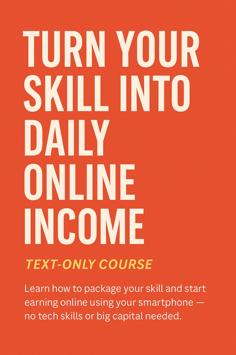 Turn Your Skills Into Daily Income.