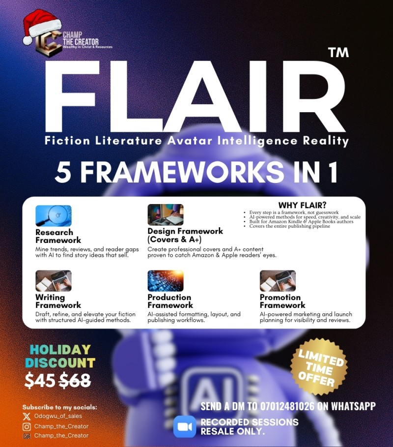 FLAIR (Fiction Literature Avatar Intelligence Reality)