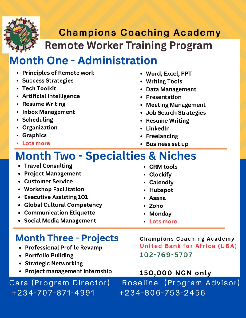 Remote Worker Training Program