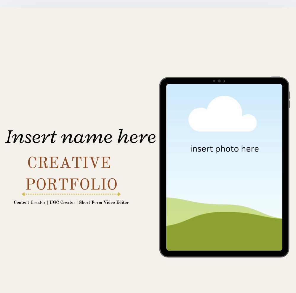 Customizable Creative Portfolio Template