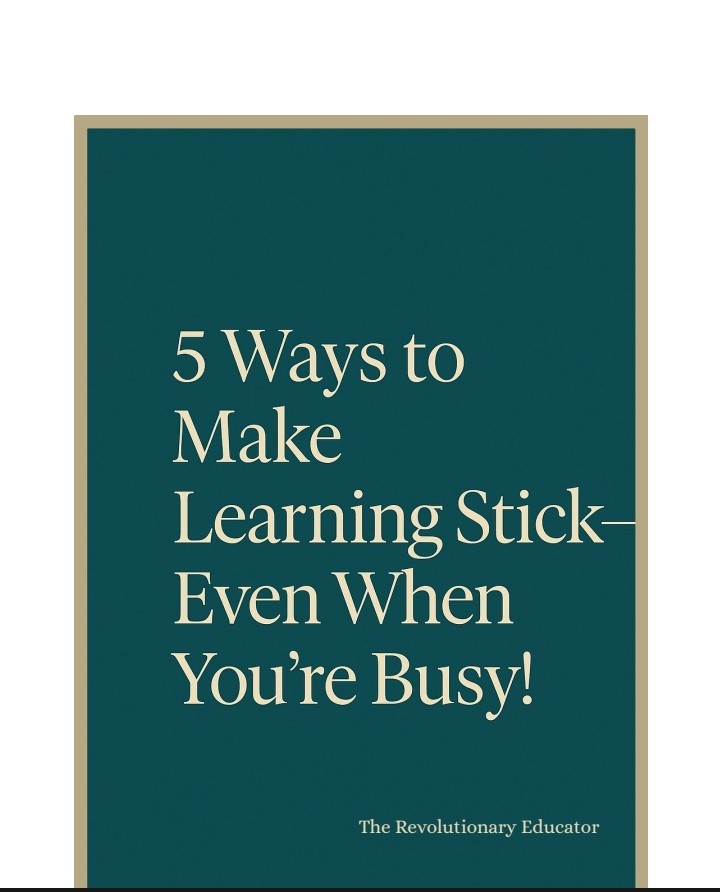 5 ways to make learning stick
