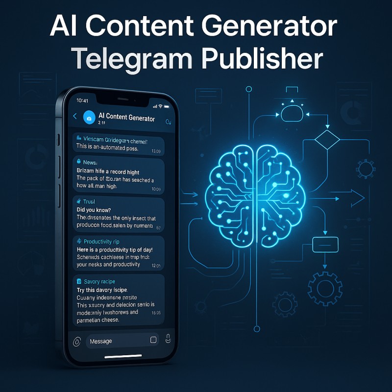 AI Content Generator & Telegram Publisher - n8n Workflow