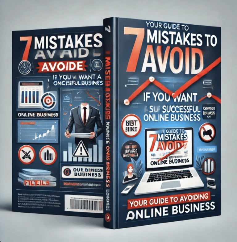 7 MISTAKES TO AVOID IF YOU WANT A SUCCESFUL ONLINE BUSINESS.