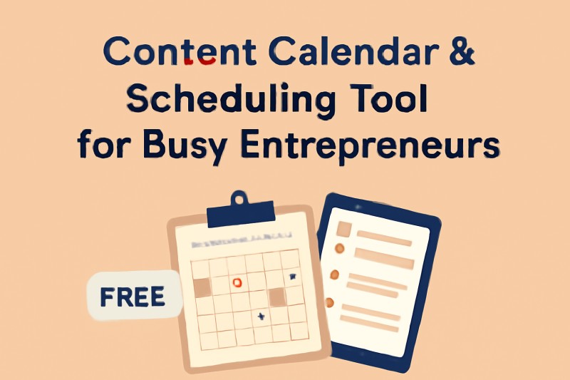 The Ultimate Content Calendar & Scheduling Tool for Entrepreneurs”